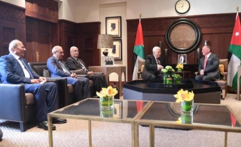 لقاء الرئيس عباس بنظيره الاردني