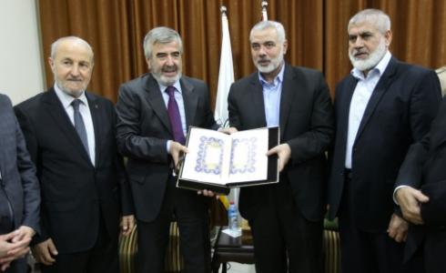 هنية يستقبل نائب وزير الشؤون الدينية التركي