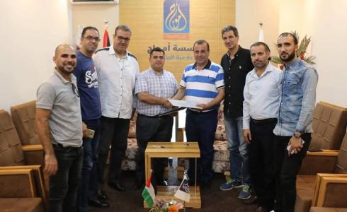 اتحاد السلة وأمواج يوقعان عقد رعاية بطولة كأس محافظات غزة