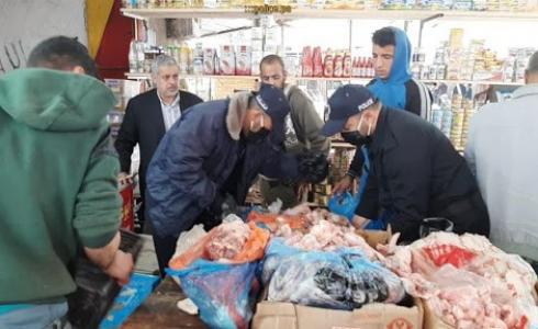 ضبط 135 كيلو لحوم مجمدة وأسماك فاسدة في رفح