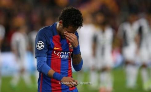 نيمار نفجر بالبكاء بعد مباراة يوفنتوس