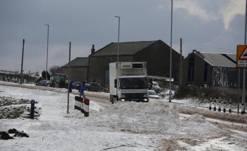 المنخفض الجوي في مدينة القدس