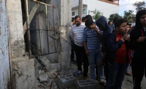 مكان الانفجار وسط مدينة غزة