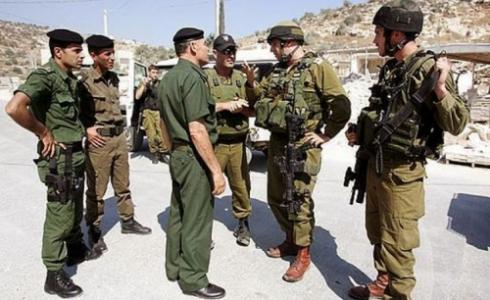 قوات الاحتلال وعناصر من أمن السلطة الفلسطينية