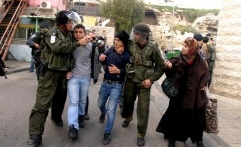اعتقال الأطفال الفلسطينيين من قبل قوات الاحتلال -توضيحية