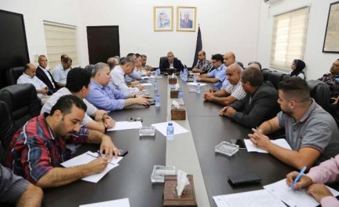 اجتماع لجنة الطوارئ في محافظة قلقيلية
