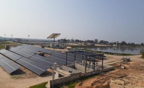 مشروع الطاقة البديلة في محطة المعالجة