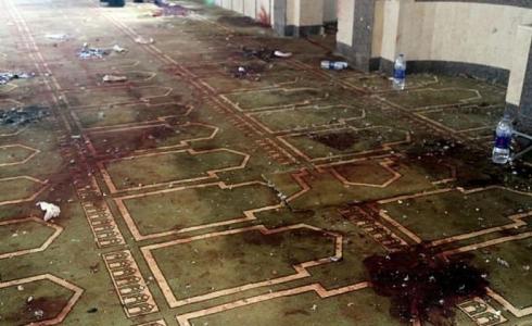 آثار الحادث الإرهابي بمسجد الروضة