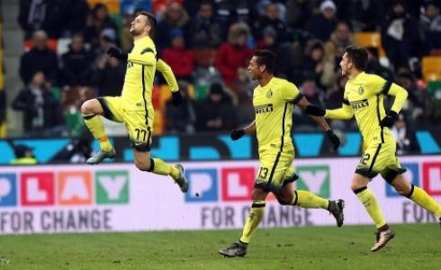 إنتر ميلان يعزز صدارته برباعية في مرمى أودينيزي