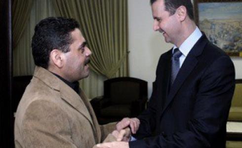 سمير القنطار مع بشار الاسد