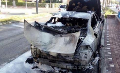 النار تشب بسيارة خصوصية في عكا