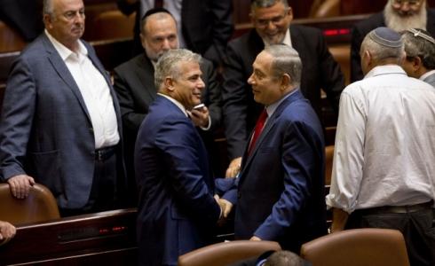 نتنياهو ولبيد بالكنيست