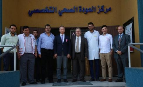 السفير الياباني يزور اتحاد لجان العمل الصحي