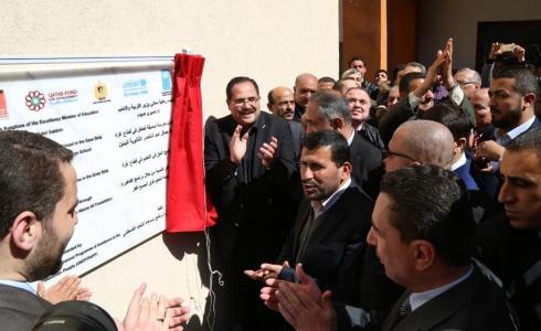 افتتاح مدرسة جمال عبد الناصر بغزة