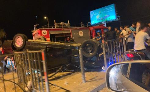 حادث سير غرب غزة