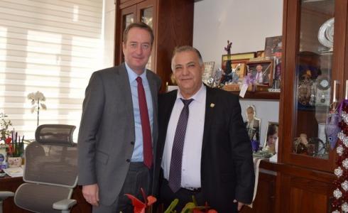 زيارة السفير البريطاني لبلدية الناصرة