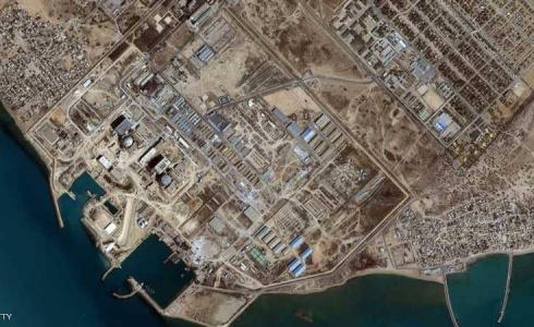 صورة جوية لمفاعل بوشهر الإيراني