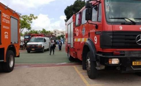 اندلاع حريق في منطقة أشواك بين يركا