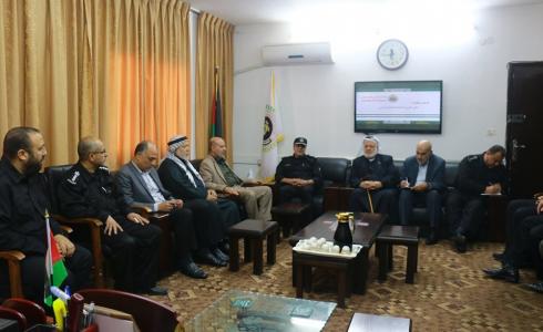 لجنة الأمن والداخلية بالمجلس التشريعي تزور جهاز الدفاع المدني
