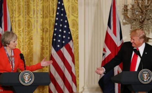 ترامب وتيريزا ماي