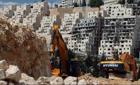 صورة لأعمال بناء بمستوطنة 