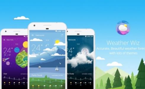 تطبيق للطقس بتصميم أنيق