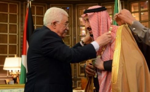 الرئيس عباس مع ملك السعودية