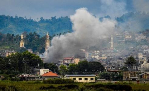 قصف على مدينة مانيلا