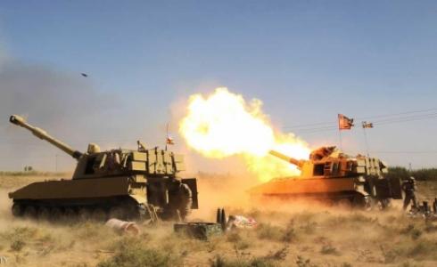 مدفعية القوات العراقية والحشد الشعبي
