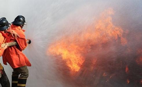 احتراق مبنى متنقل في بلدة كسيفة في النقب