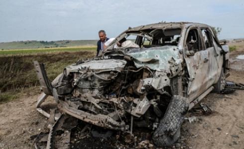 حطام سيارة مفخخة انفجرت في ديار بكر - 13 مايو 2016.