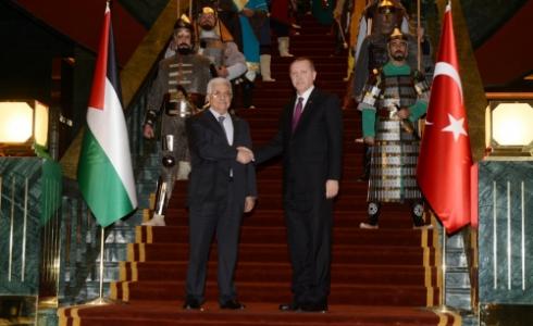 الرئيسان اردوغان وعباس -ارشيف-