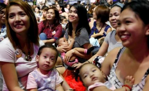 مسابقة لتحطيم الرقم القياسي للرضاعة