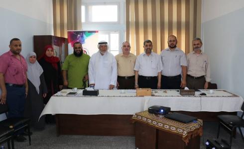 نواب محافظة غزة يتفقدون سير العمل في مديرية التربية والتعليم شرق غزة