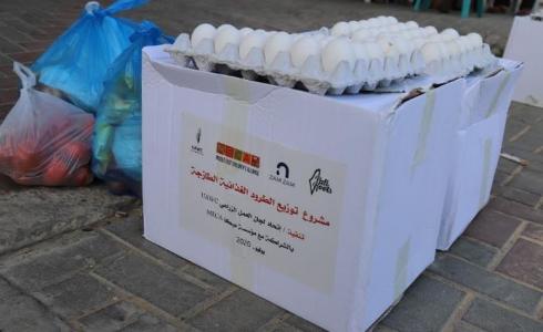 توزيع 1800 طرد غذائي على الأسر المحتاجة في قطاع غزة