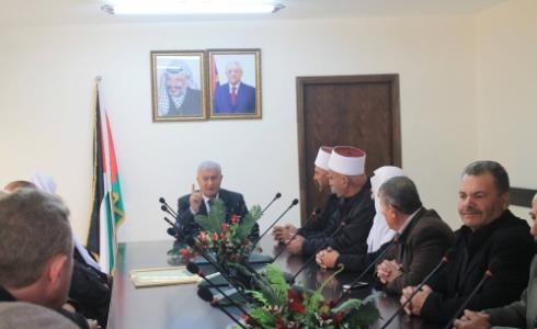 عباس زكي يستقبل وفد من الحركة الوطنية في الجولان