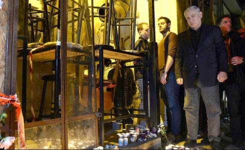 نتنياهو أمام مكان تنفيذ العملية