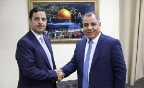  لقاء المتحدث باسم الحكومة مع سفير الأردن لدى فلسطين