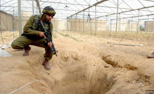 جندي إسرائيلي قرب أحد أنفاق المقاومة -توضيحية