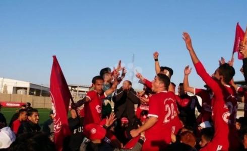 لاعبو الاهلي بعد فوزهم على الطواحين