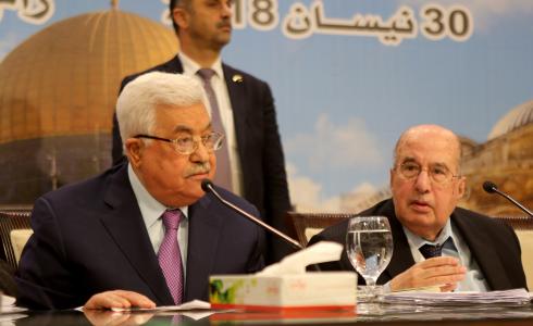 الرئيس الفلسطيني محمود عباس في الدورة 23 من المجلس الوطني في رام الله