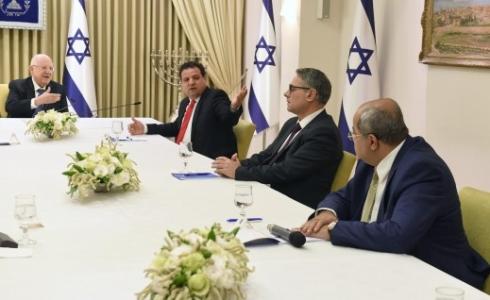 اجتماع القائمة العربية الاسرائيلية مع رئيس دولة الاحتلال الاسرائيلي