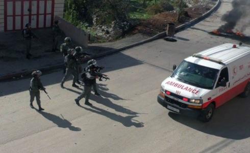 الاحتلال يقمع مسيرة تطالب باعادة جثث الشهداء