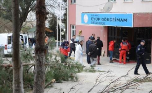  المدرسة التي وقعت فيها القذيفة الصاروخية