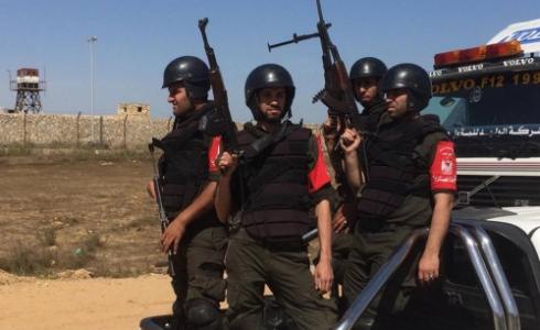 انتشار الأمن الفلسطيني على الحدود مع مصر