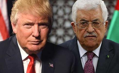 الرئيس الفلسطيني محمود عباس والرئيس الأمريكي دونالد ترامب -ارشيف-