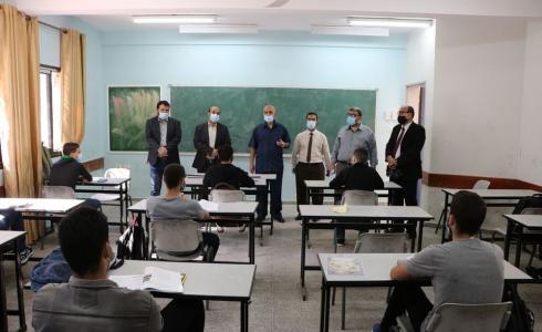 وفد من وارة التعليم ومديري التعليم في الوسطى في جولة تفقدية لمدارس البريج-غزة