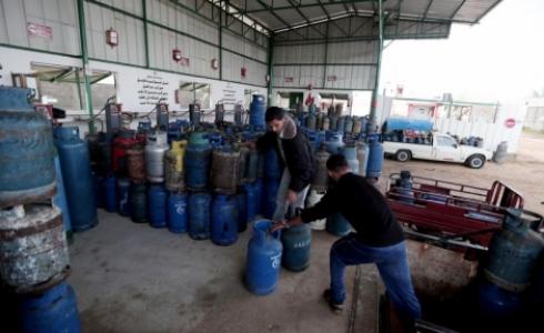 محطة لتعبئة الغاز بغزة