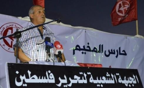 جميل مزهر خلال الحفل التأبيني 