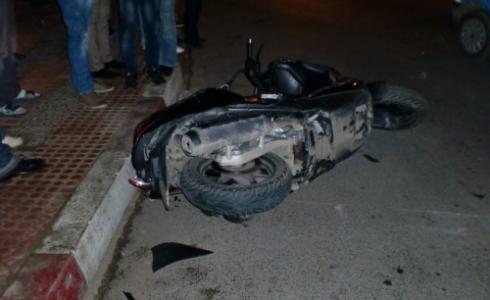 حادث دراجة نارية "تعبيرية"